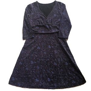 Patagonia Margot organic cotton purple &blue dress